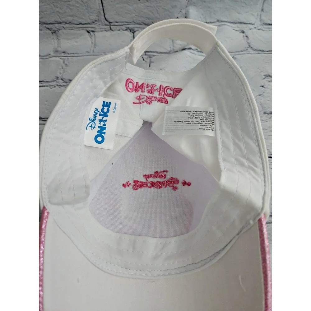 Disney On Ice Princess Hat Girls Youth Baseball Cap Pink Glitter Souvenire